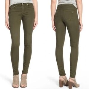 💎 Rag & Bone Olive Green The Skinny Jeans size 30 - Flawed Gem